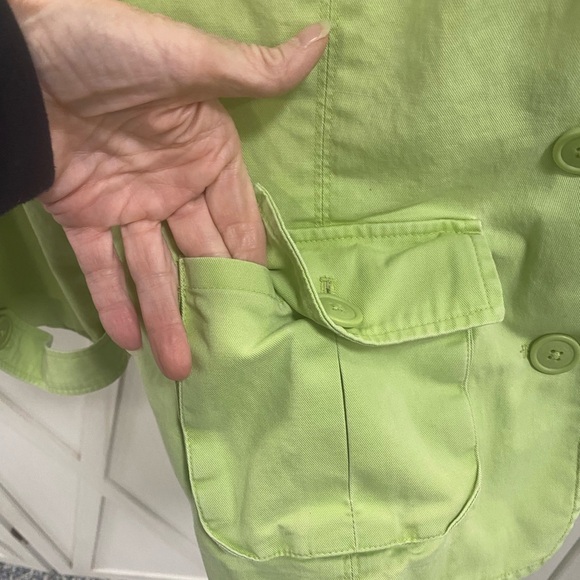 Talbots Light Green Utility Jacket - Picture 3 of 5